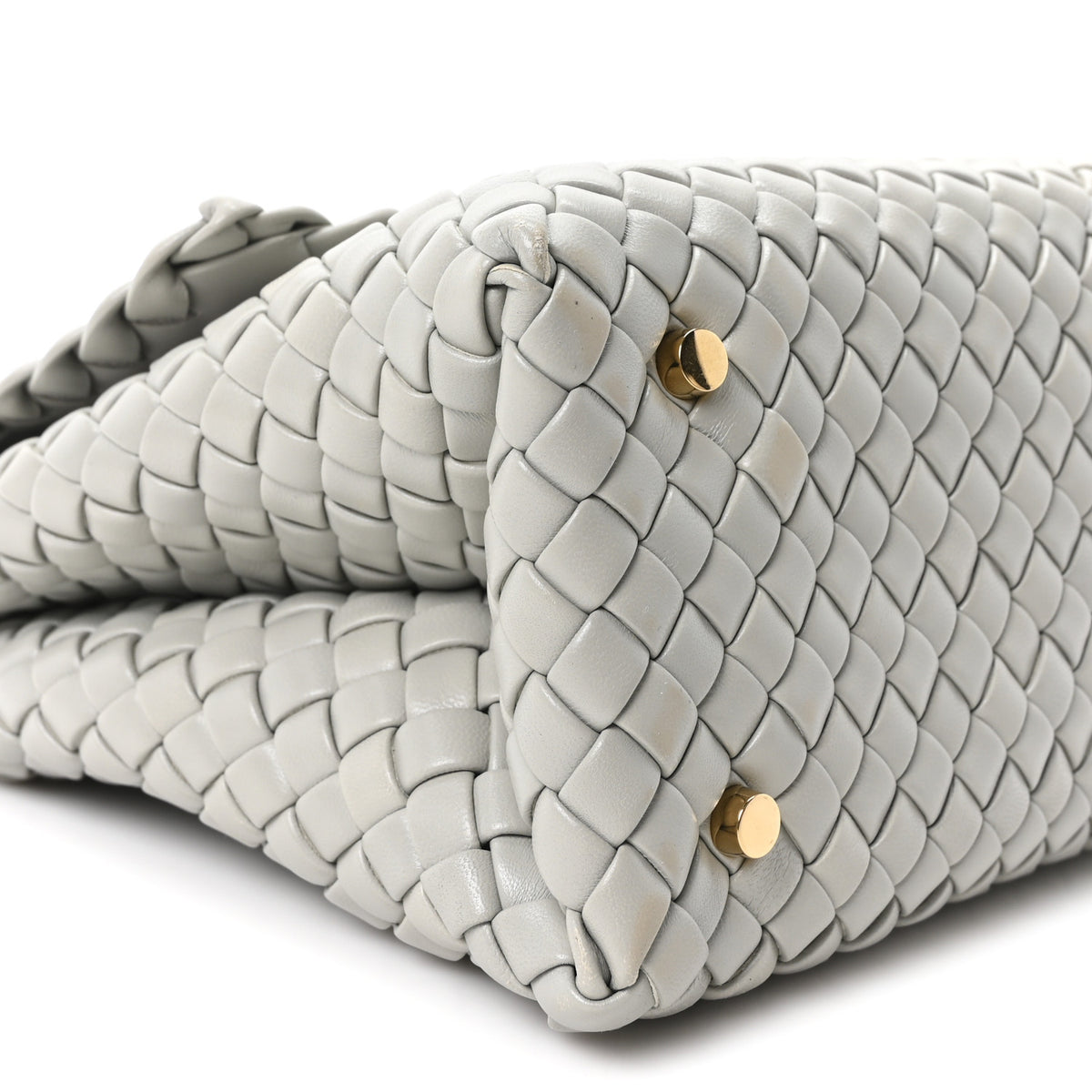 Bottega Veneta Nappa Intrecciato Patti Top Handle Bag Agate Grey 9 of 10