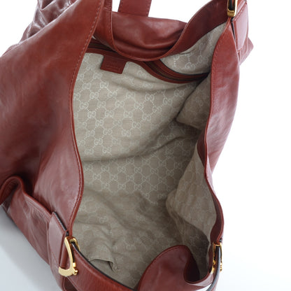 Gucci Calfskin Large Soft Stirrup Shoulder Bag Red 5 of 7