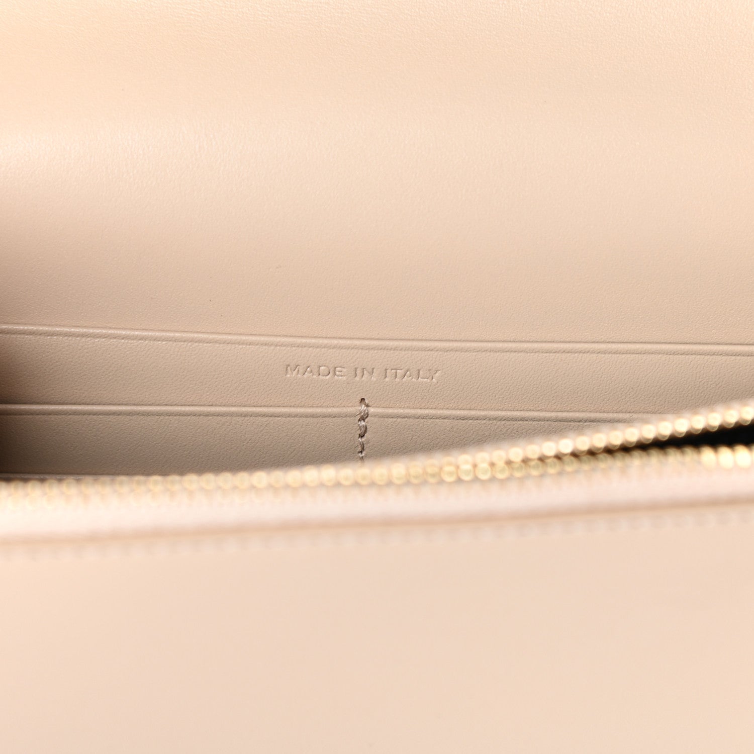 Saint Laurent Smooth Calfskin Classic Monogram Kate Tassel Chain Wallet Nude Powder 6 of 9