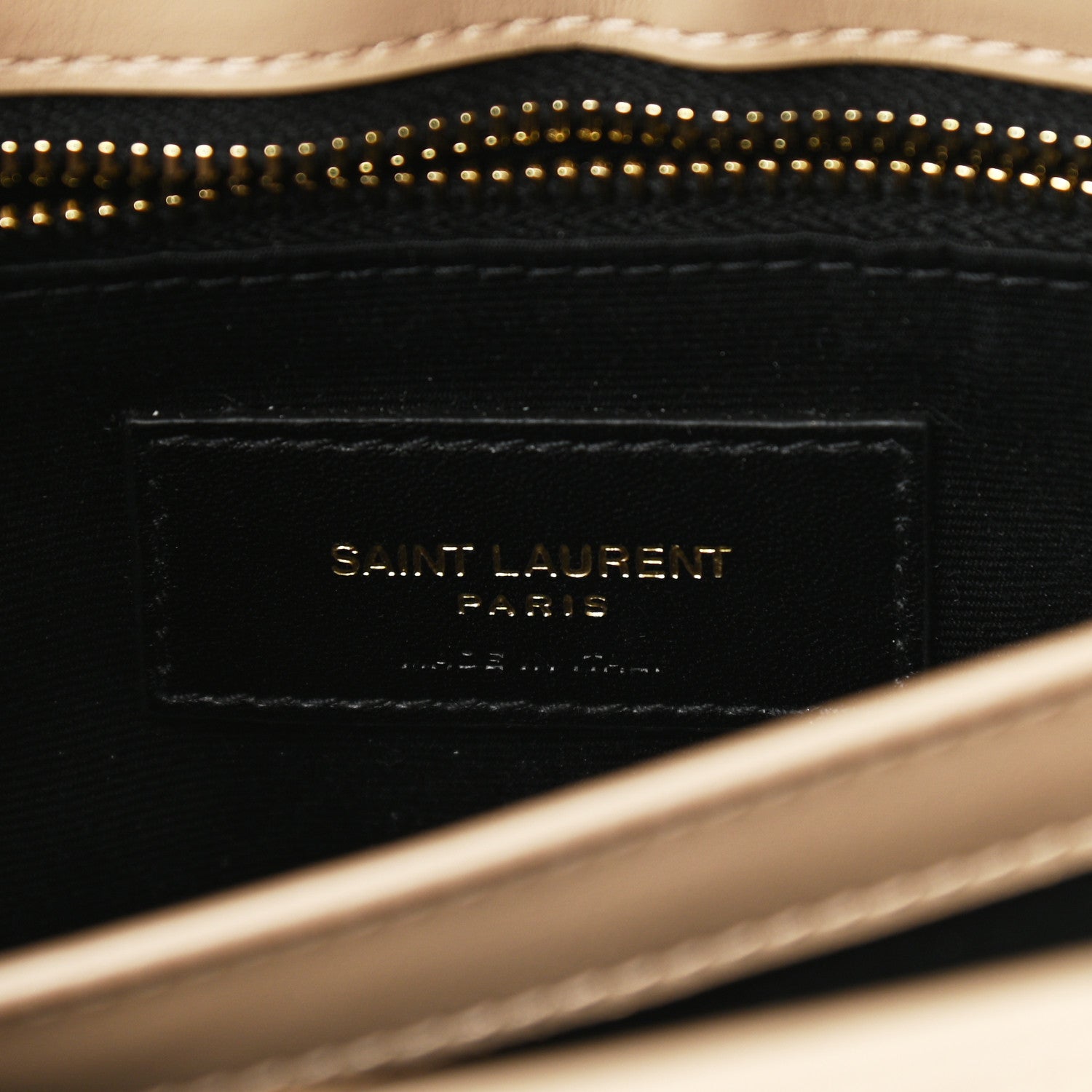 Saint Laurent Calfskin Y Quilted Monogram Toy Loulou Crossbody Bag Dark Beige 6 of 11