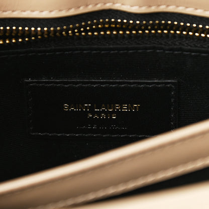 Saint Laurent Calfskin Y Quilted Monogram Toy Loulou Crossbody Bag Dark Beige 6 of 11