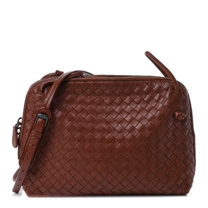 Bottega Veneta Nappa Intrecciato Nodini Crossbody Messenger Canyon 1 of 4