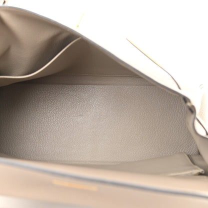 Hermes Togo Kelly Retourne 32 Gris Tourterelle 5 of 11