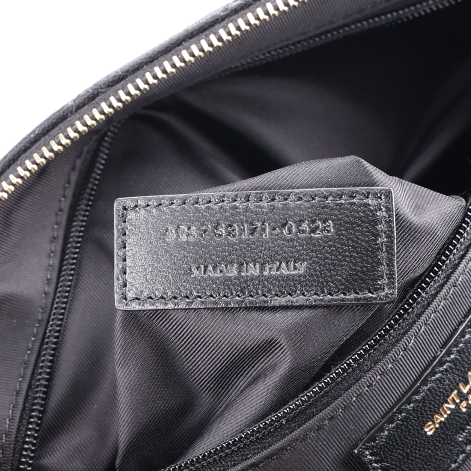 Saint Laurent Lambskin Quilted Gaby Vanity Case Black 7 of 11