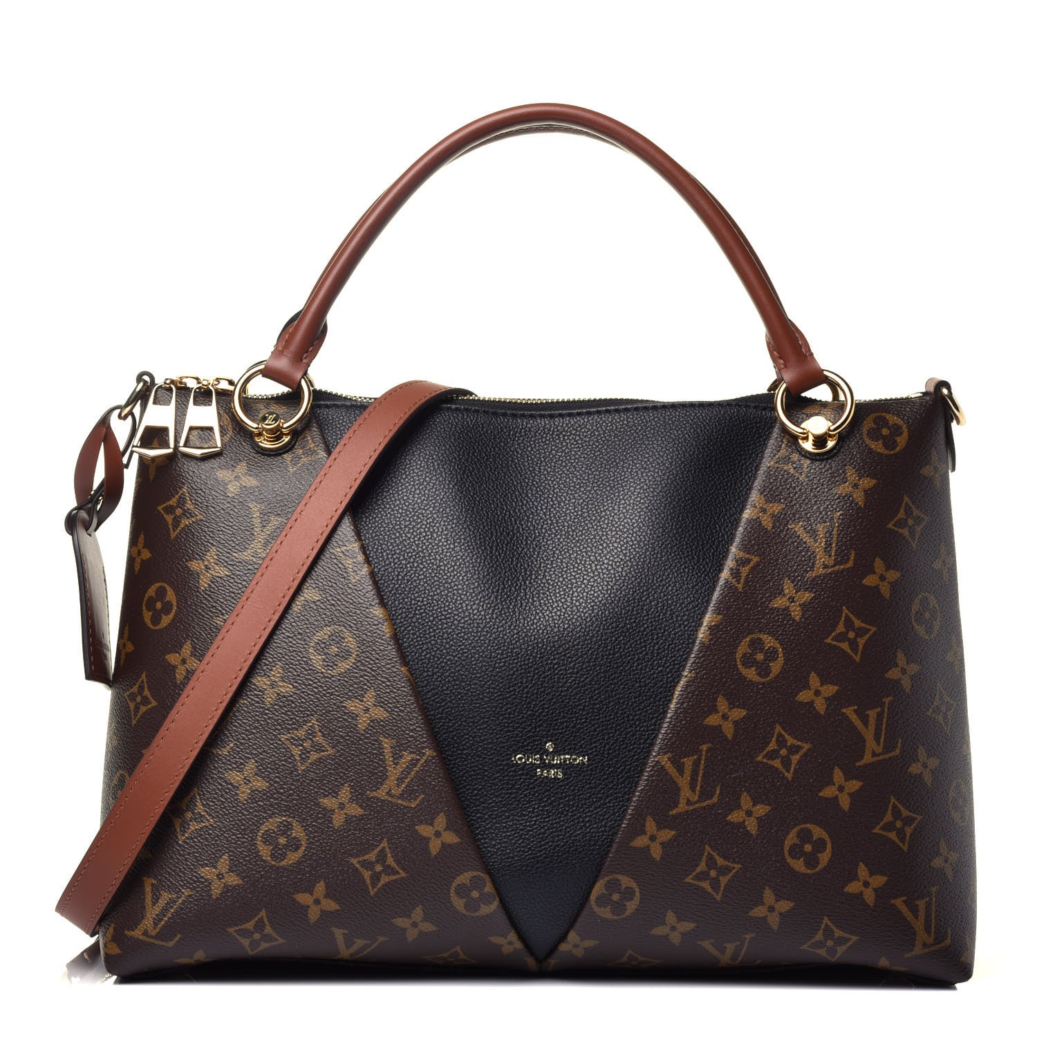 Louis Vuitton Monogram V Tote MM Black 1 of 10