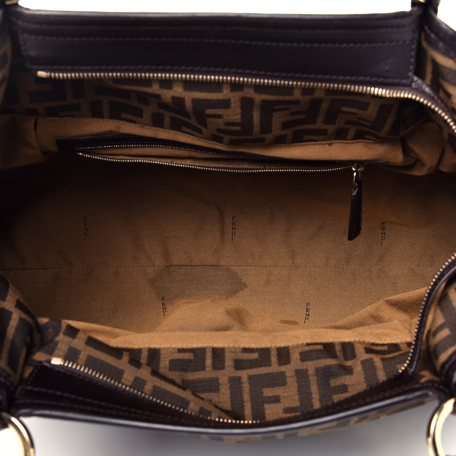 Fendi Zucca Large Chef Shopper Tote Tobacco 5 of 9
