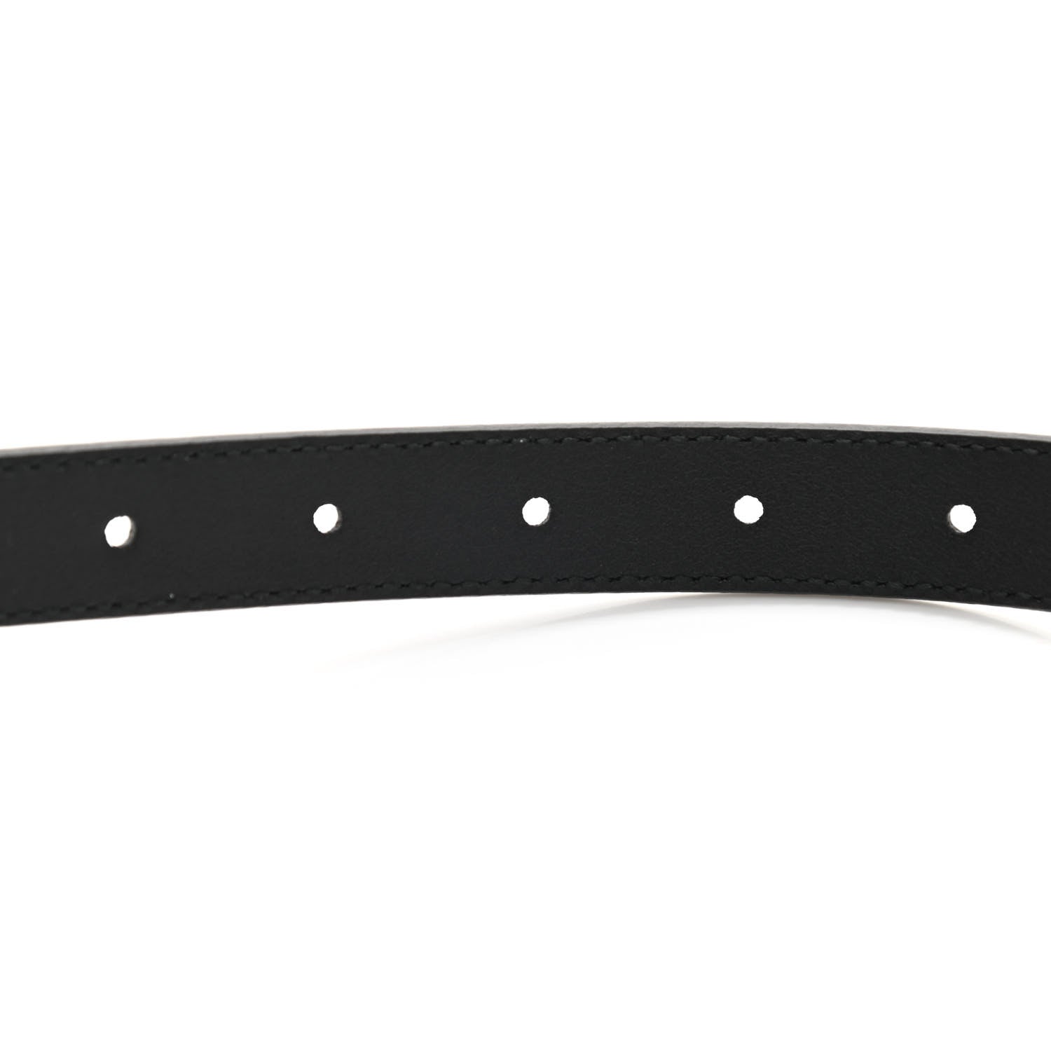Gucci Calfskin Pearl Double G 20mm Belt 90 36 Black Cream 5 of 6