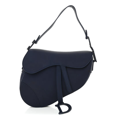 Christian Dior Ultra Matte Calfskin Saddle Bag Blue 1 of 10