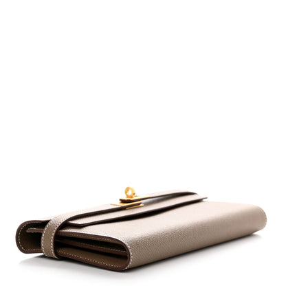 Hermes Epsom Kelly Longue Wallet Etoupe 4 of 8