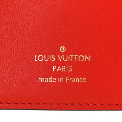 Louis Vuitton Monogram Flower Lock Compact Wallet Coquelicot 6 of 7