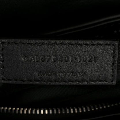 Saint Laurent Calfskin Y Quilted Monogram Toy Loulou Crossbody Bag Black 8 of 11
