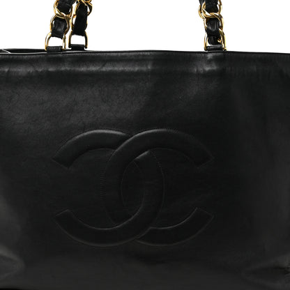Chanel Lambskin CC Tote Black 9 of 11