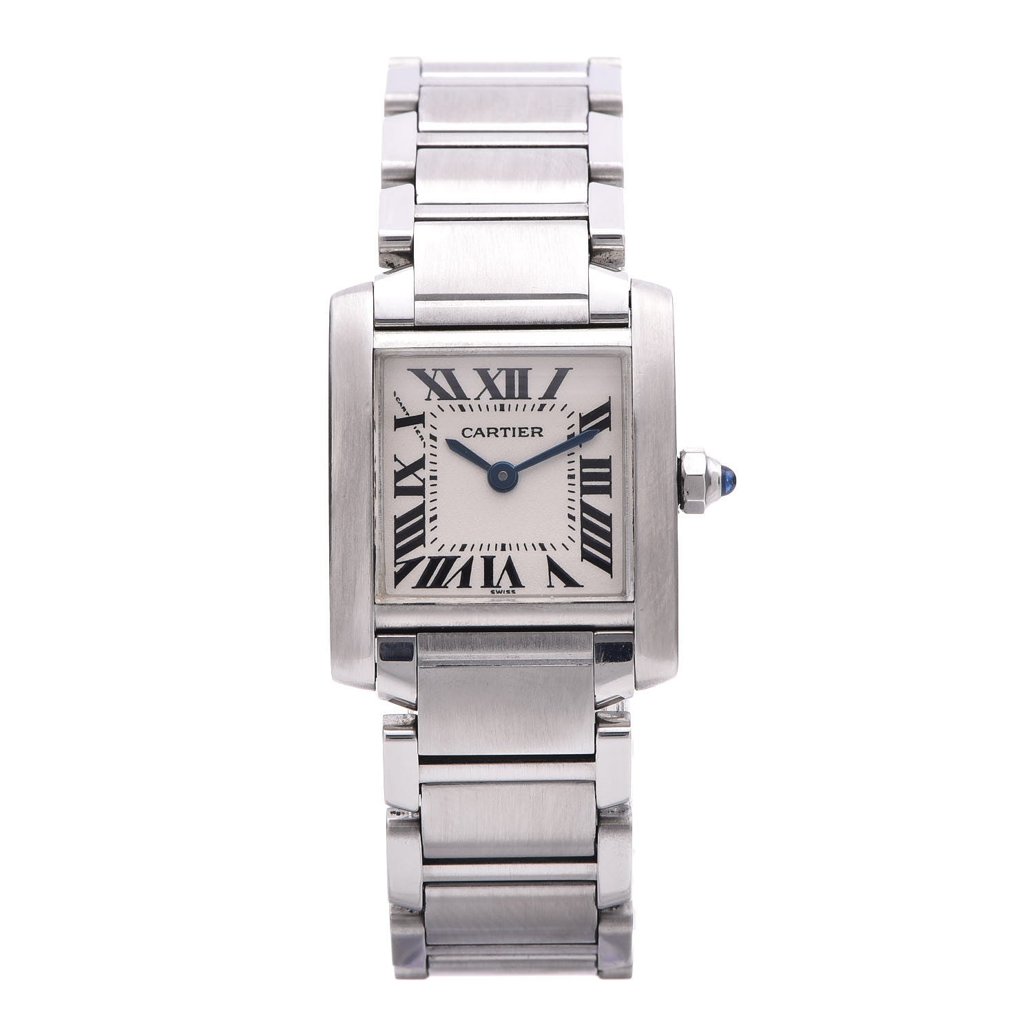 Cartier Stainless Steel 20mm Tank Francaise Quartz Watch 1 of 9