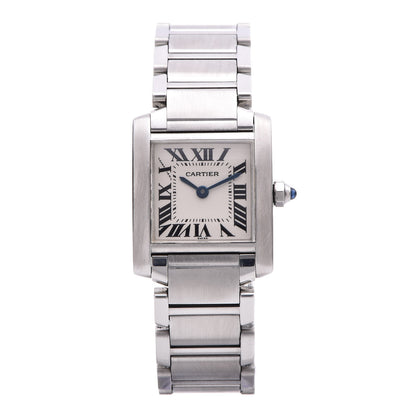 Cartier Stainless Steel 20mm Tank Francaise Quartz Watch 1 of 9