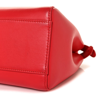 Fendi Nappa Mini Peekaboo Iconic Satchel Fiamma 8 of 8