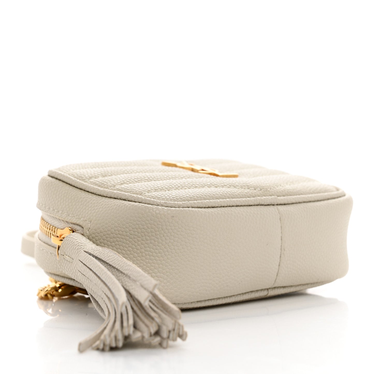 Grain De Poudre Matelasse Monogram Baby Lou Camera Bag Crema Soft