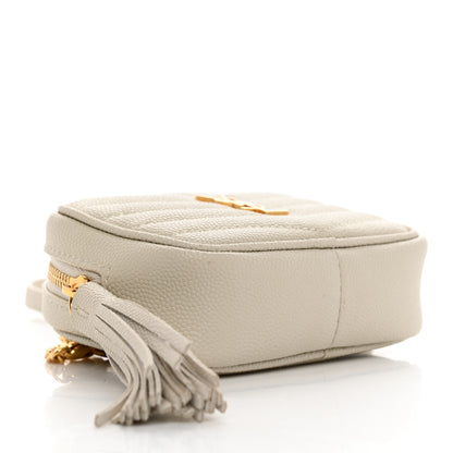 Saint Laurent Grain De Poudre Matelasse Monogram Baby Lou Camera Bag Crema Soft 4 of 11