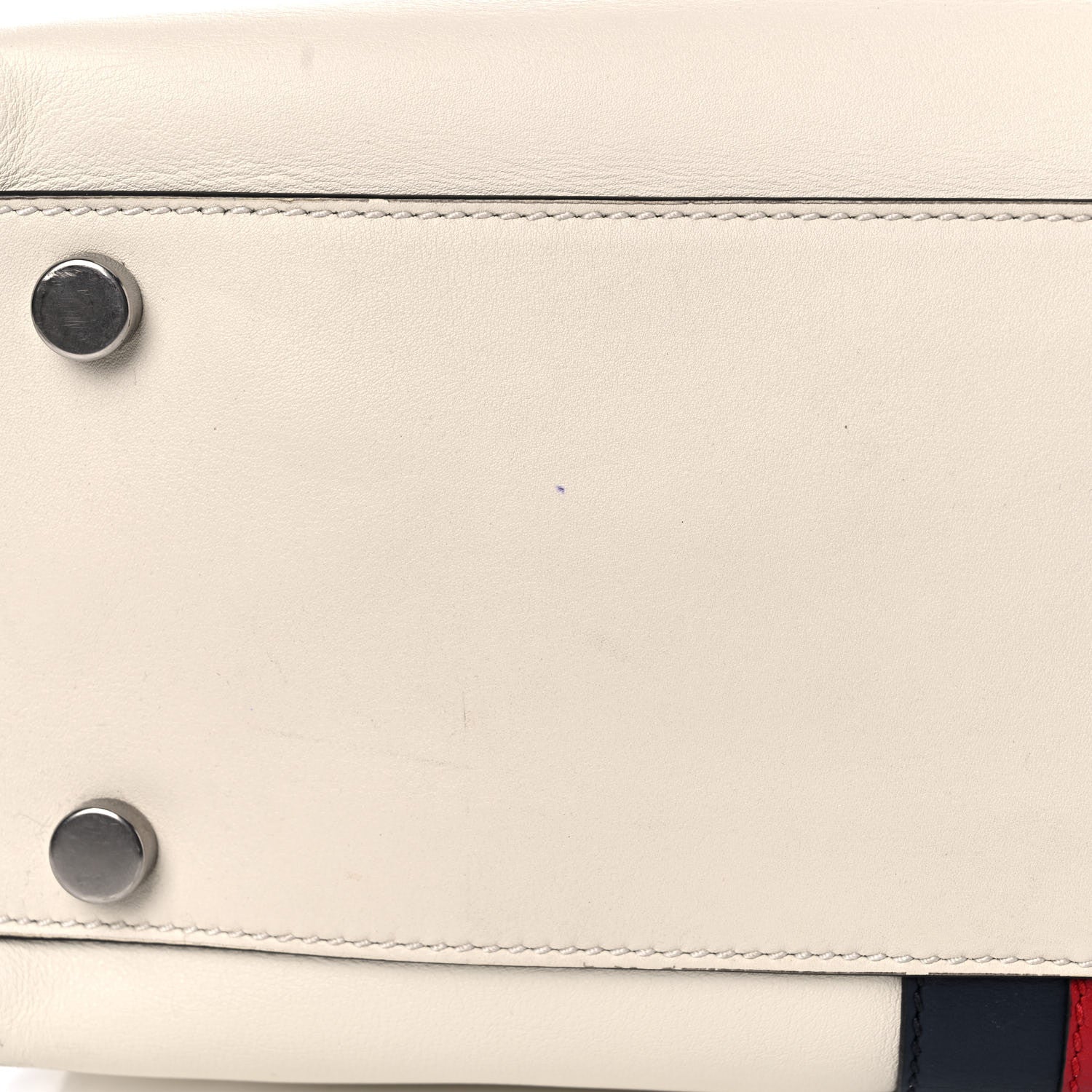 Gucci Calfskin Web Stripe Medium Dionysus Tote Bag White 14 of 17