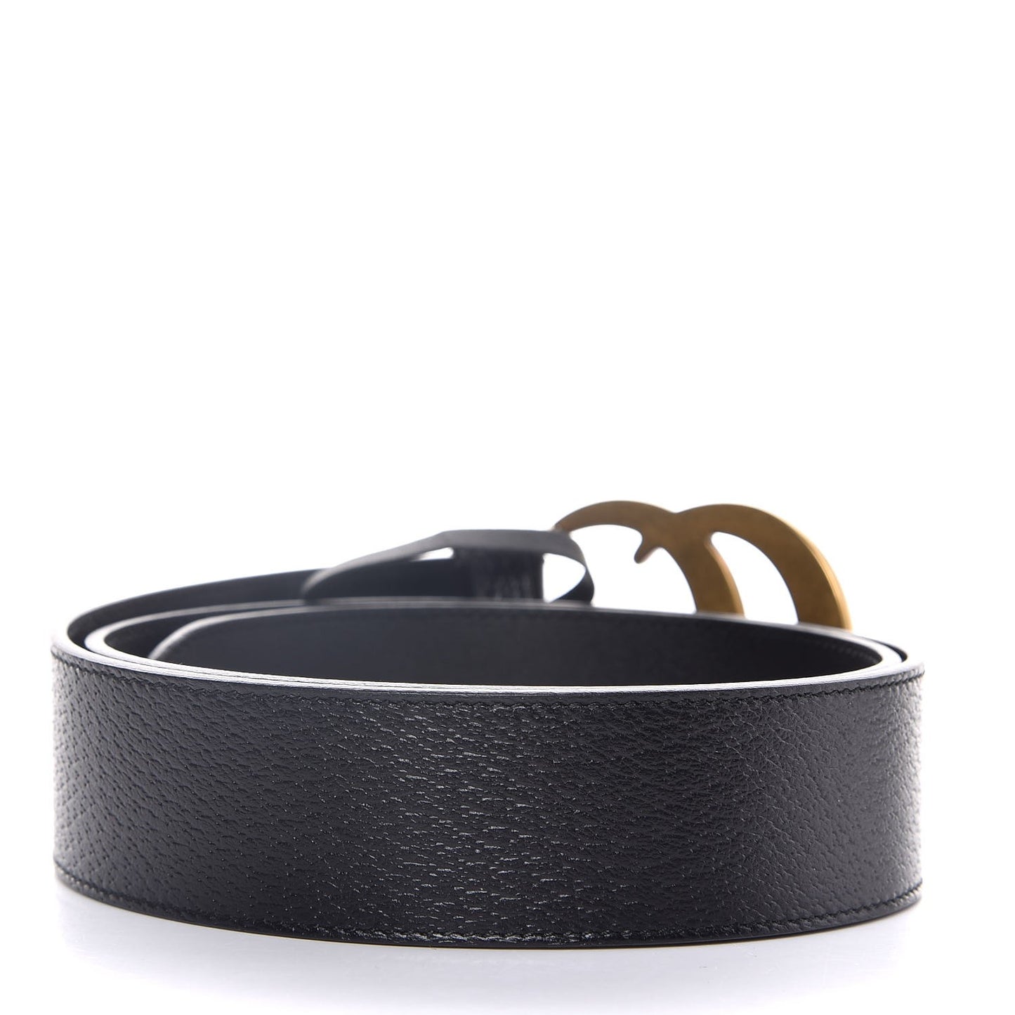 Textured Calfskin Double G 40mm Belt 85 34 Black