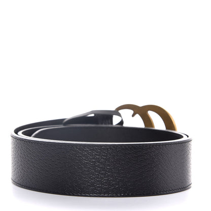 Gucci Textured Calfskin Double G 40mm Belt 85 34 Black 3 of 6