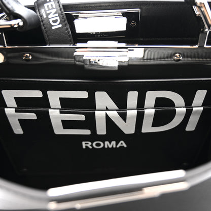 Fendi X MARC JACOBS Vitello Seta Shiny Nappa Medium Peekaboo I SEE U Satchel Black 7 of 11