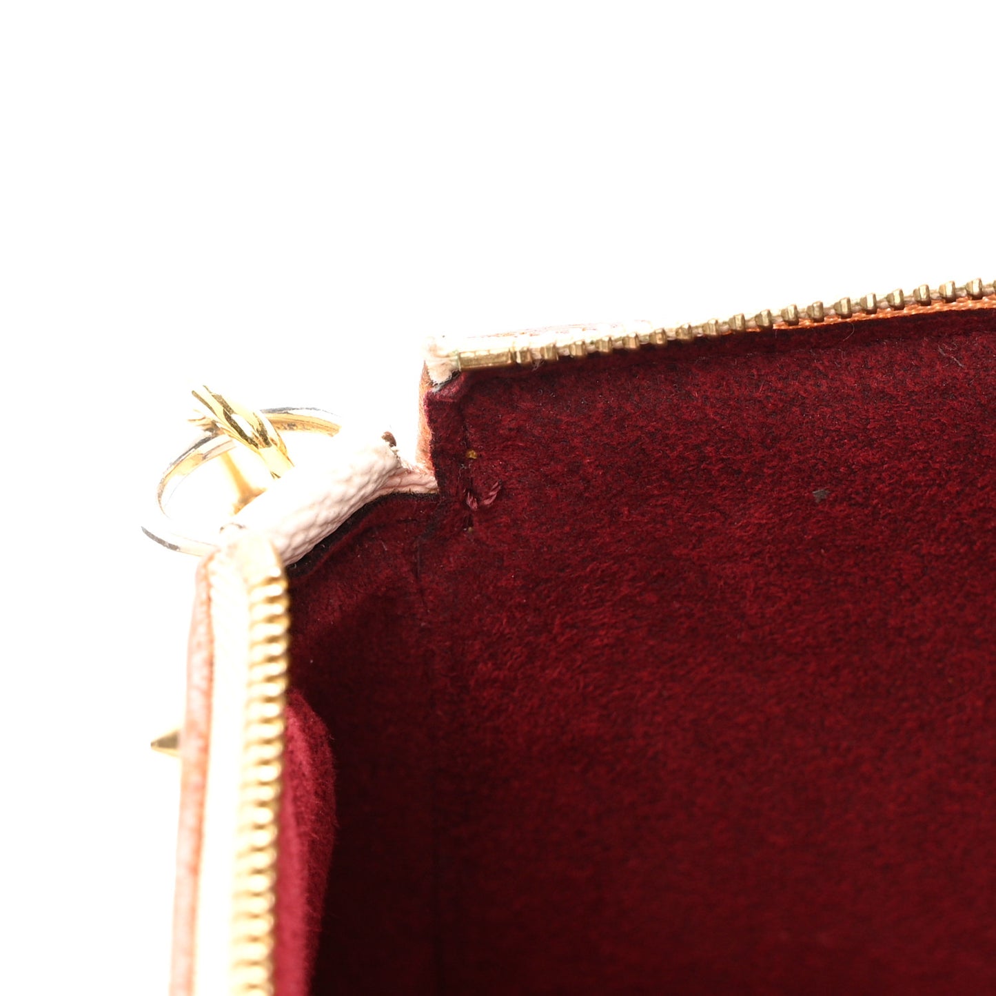 Monogram Multicolor Pochette Accessories White