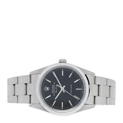 Rolex Stainless Steel 34mm Air-King Oyster Perpetual Precision Watch Black 14000M 2 of 4