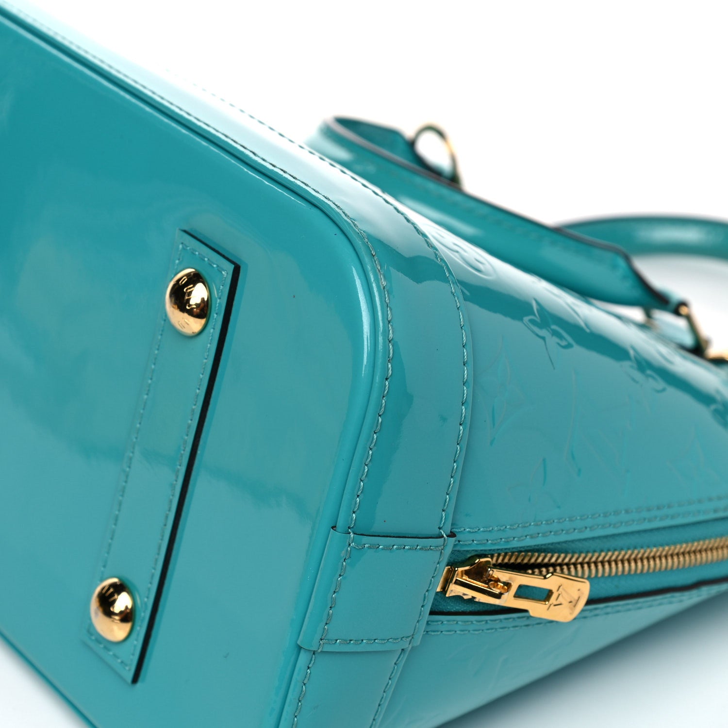 Louis Vuitton Vernis Alma PM Blue Lagon 12 of 15