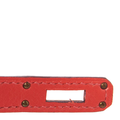 Hermes Epsom Kelly Sellier 25 Rouge Pivoine 25 of 33