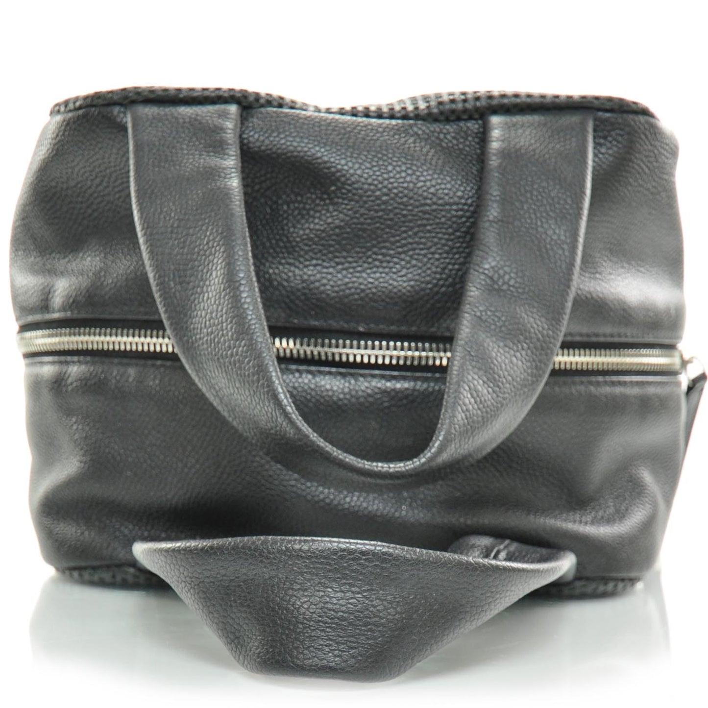 Leather Perforated Bowler Black