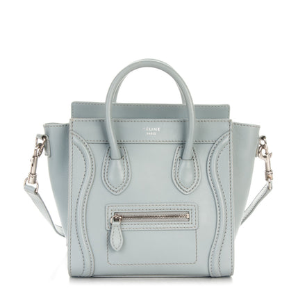 Celine Smooth Calfskin Nano Luggage Sky 1 of 8