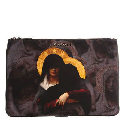 Givenchy Canvas Madonna Print Clutch Black 1 of 8