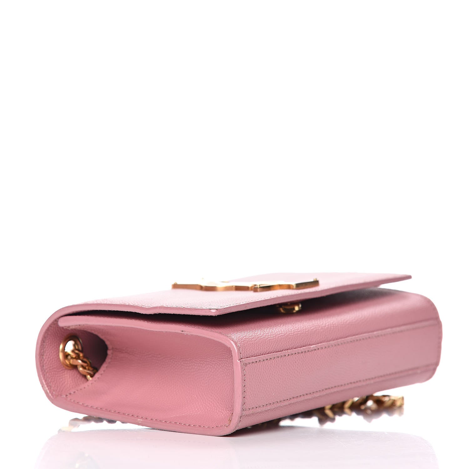 Saint Laurent Grain De Poudre Small Classic Monogram Kate Satchel Old Rose 4 of 16