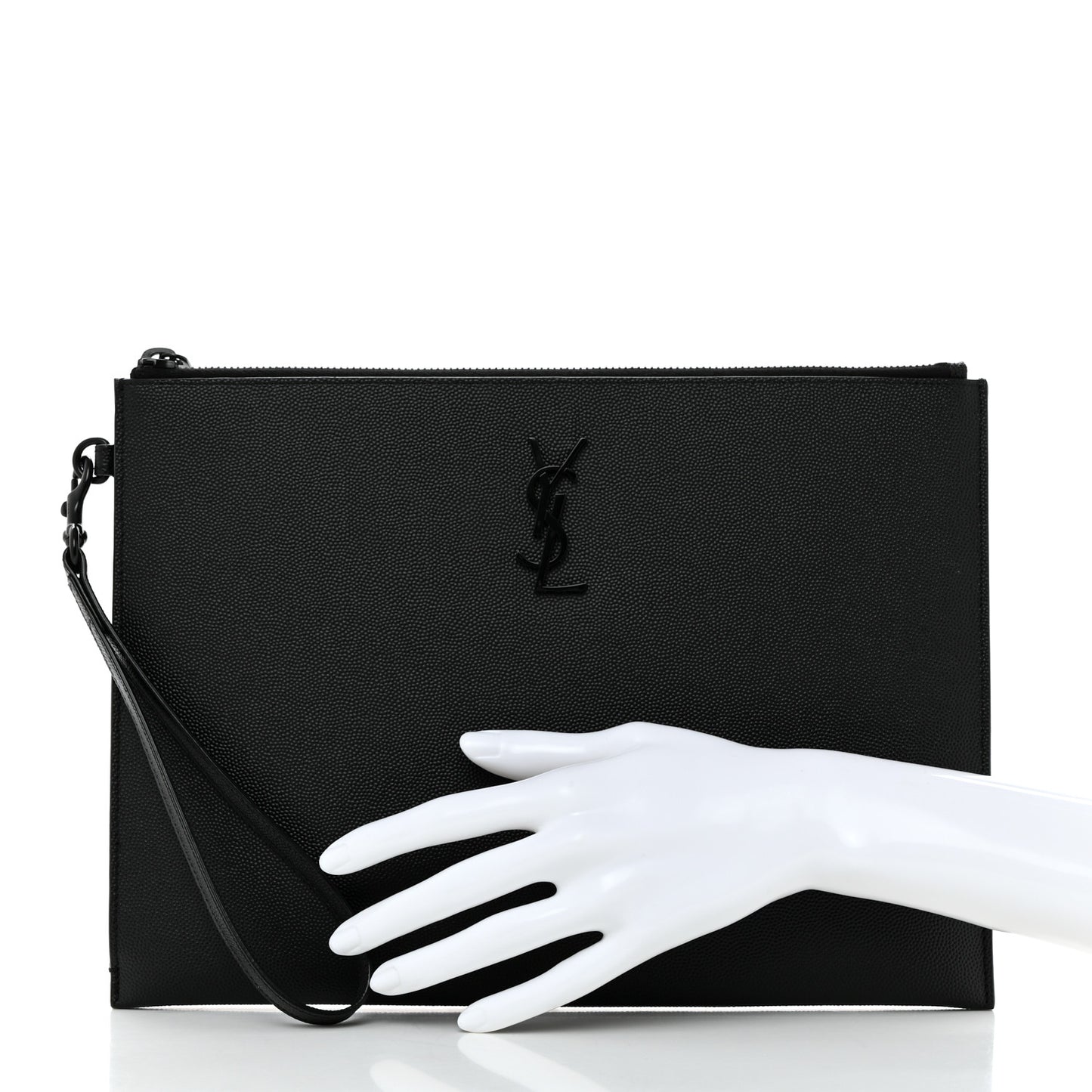 Grain De Poudre Monogram Monochrome Cassandre Tablet Pouch Black