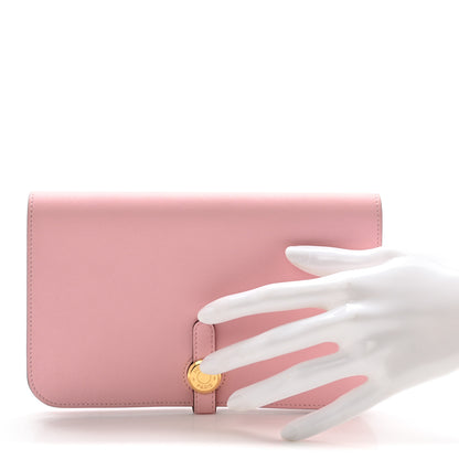 Hermes Swift Dogon Duo Wallet Rose Sakura 2 of 9