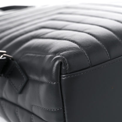 Saint Laurent Calfskin Y Quilted Monogram Medium Loulou Backpack Storm 12 of 16
