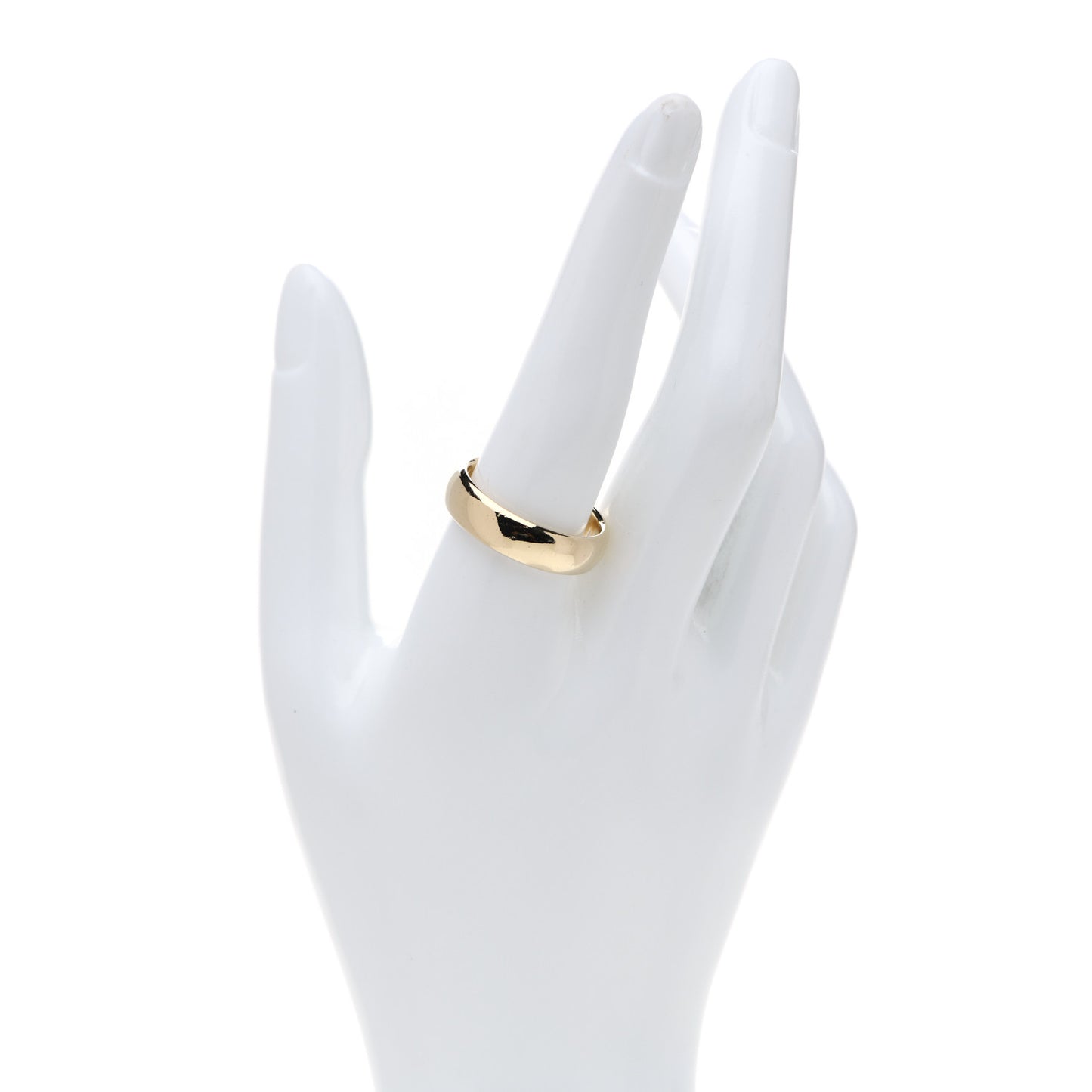 18K Yellow Gold 6mm Classic Wedding Band Ring 63 10.25