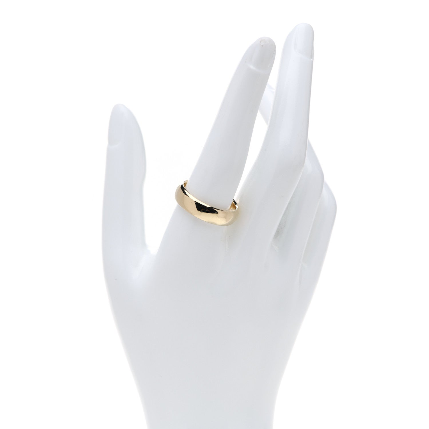 Tiffany 18K Yellow Gold 6mm Classic Wedding Band Ring 63 10.25 2 of 5