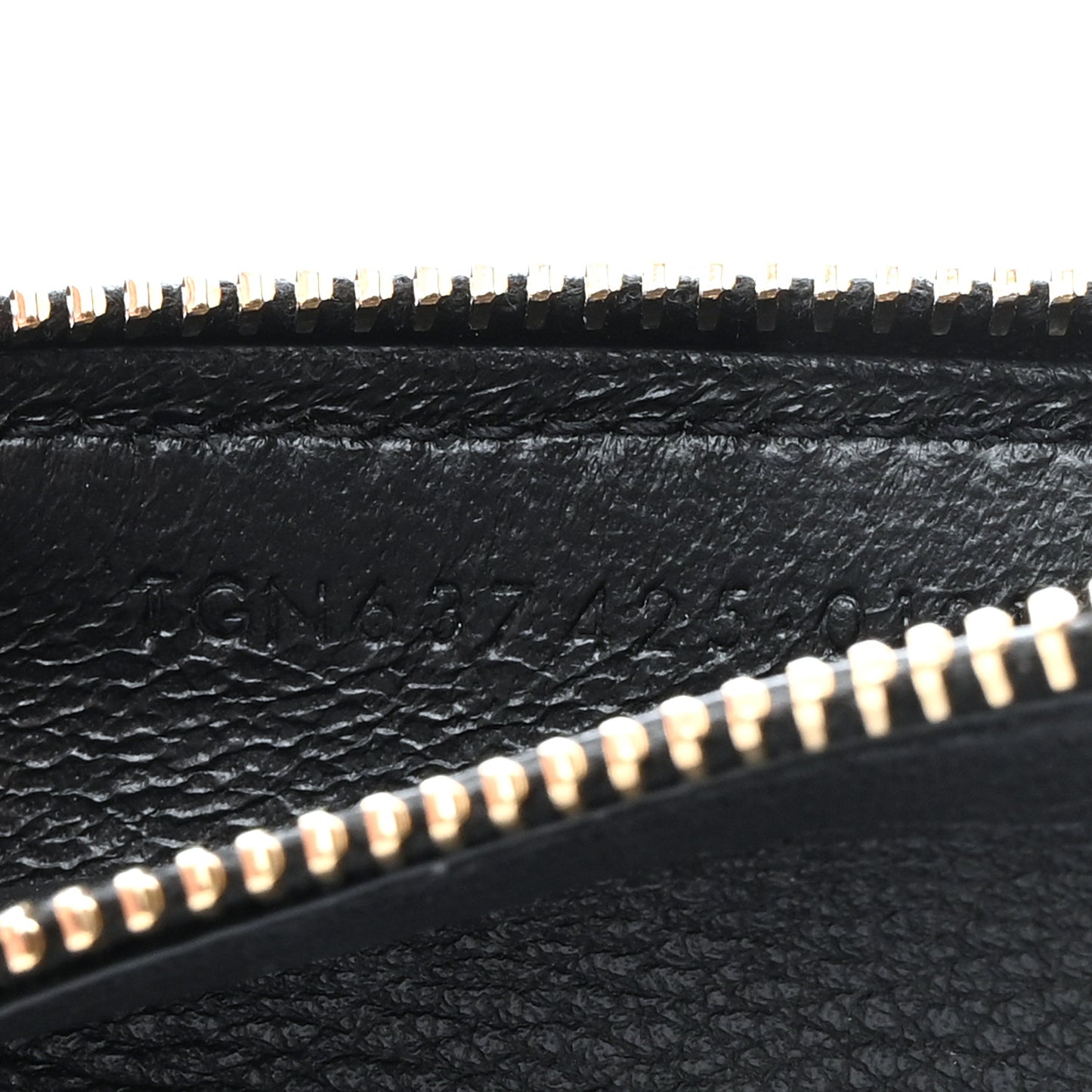 Grained Calfskin Monogram 5 Fragments Zip Pouch Card Holder Black