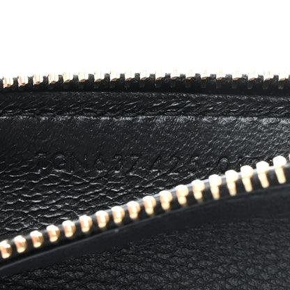 Saint Laurent Grained Calfskin Monogram 5 Fragments Zip Pouch Card Holder Black 7 of 8