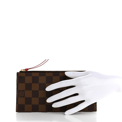 Louis Vuitton Damier Ebene Felicie Chain Wallet Zippered Insert 2 of 10