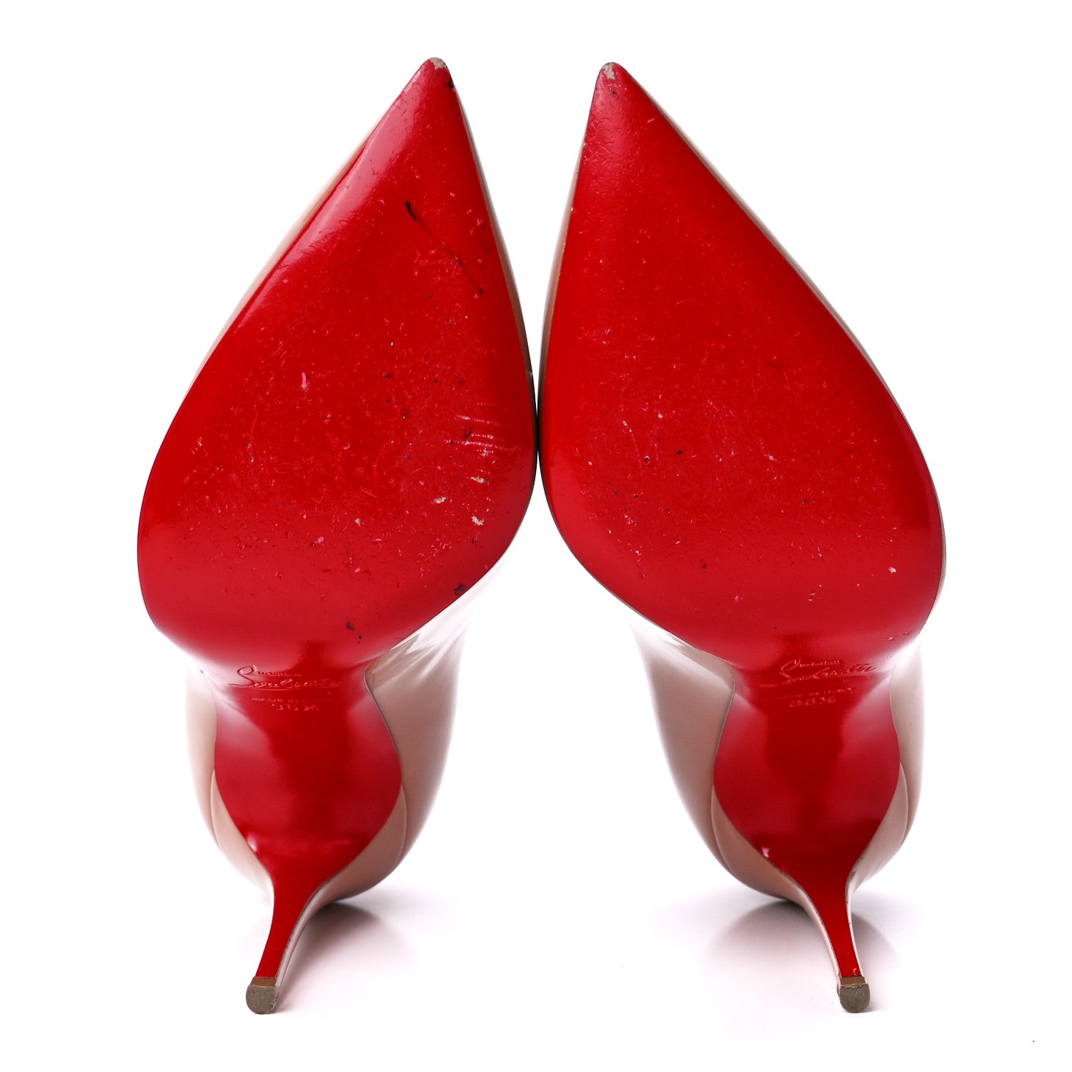 Christian Louboutin Patent Pigalle Follies 100 Pumps 36.5 Nude 5 of 7