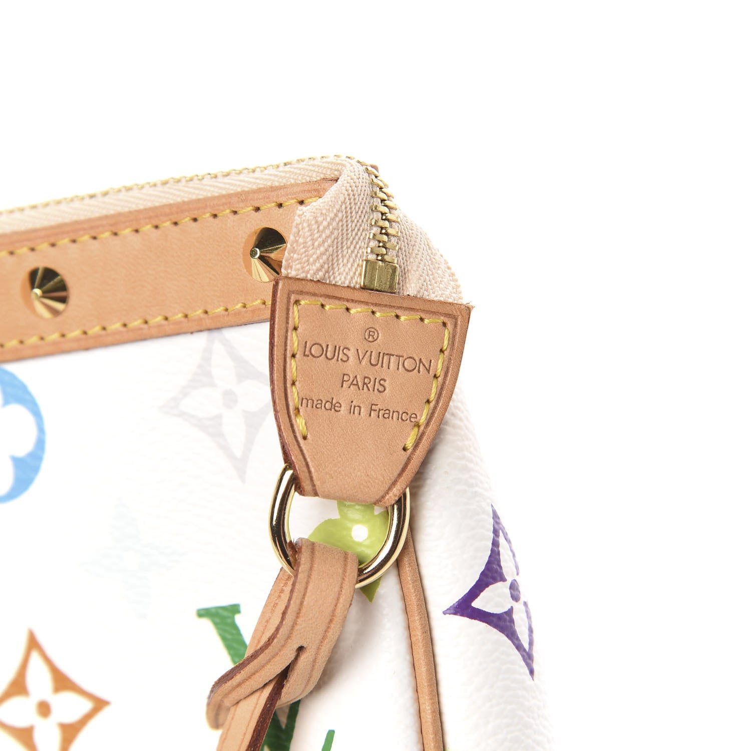 Louis Vuitton Monogram Multicolor Pochette Accessories White 6 of 12