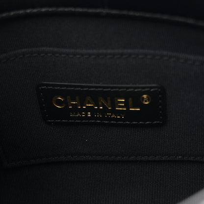 Chanel Lambskin Quilted Mini Lacquered Chain Flap Black 6 of 10