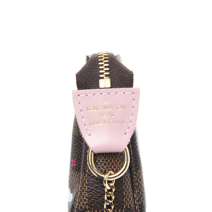 Louis Vuitton Damier Ebene 2020 Christmas Animation Big Wheel Mini Pochette Accessories Rose Ballerine 6 of 9