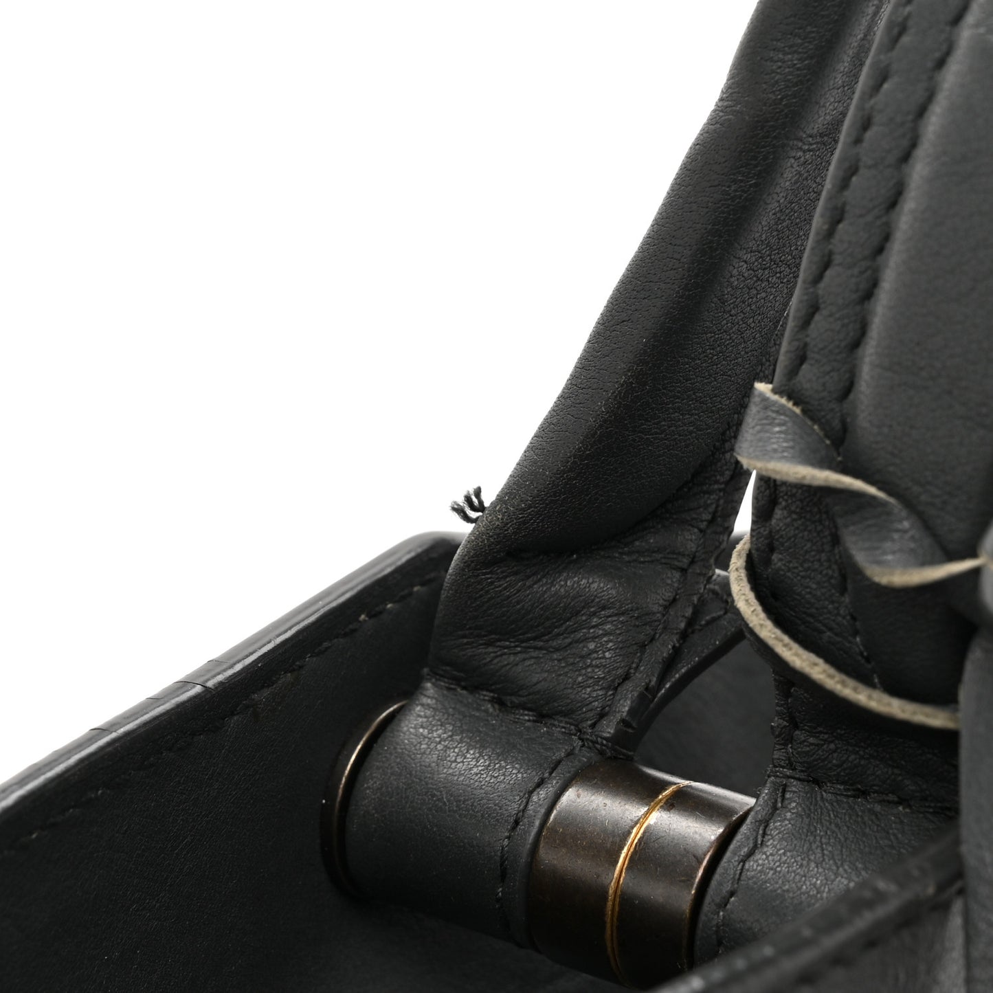 Veau Soyeux Perforated Blackout Hardware City Gris Fossile