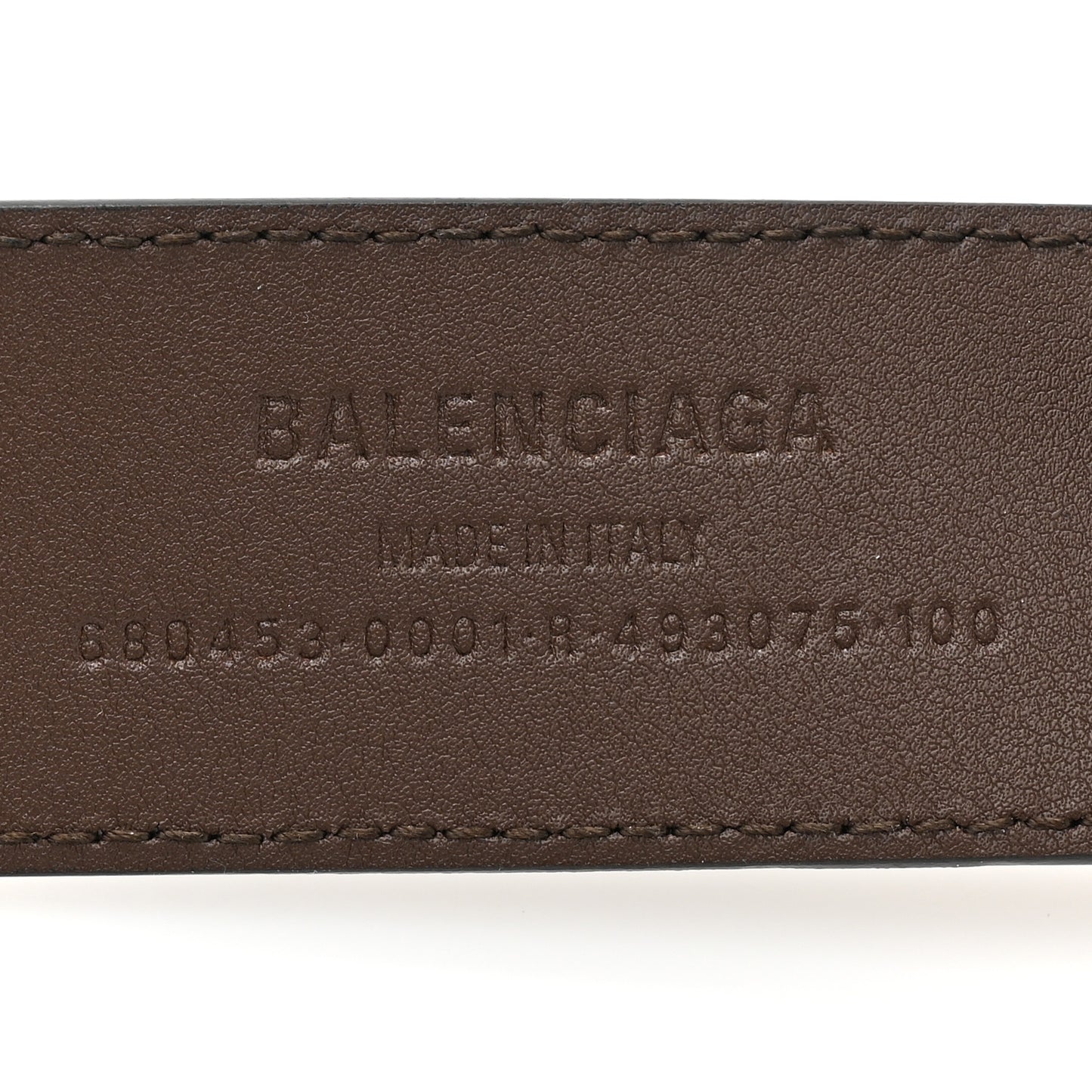 X BALENCIAGA BB Supreme Monogram 40mm Belt 100 40 Beige Ebony Dark Brown