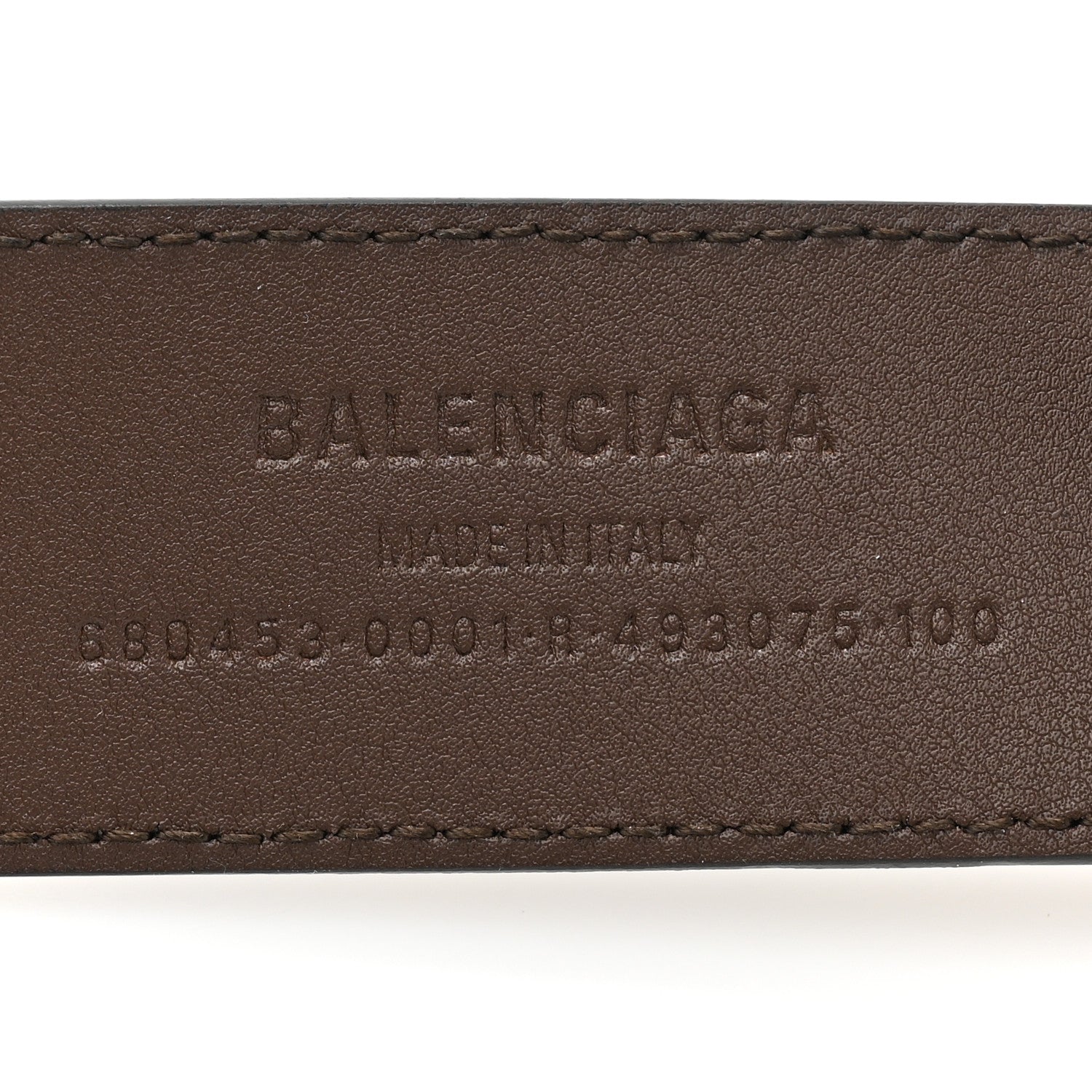 Gucci X BALENCIAGA BB Supreme Monogram 40mm Belt 100 40 Beige Ebony Dark Brown 5 of 5