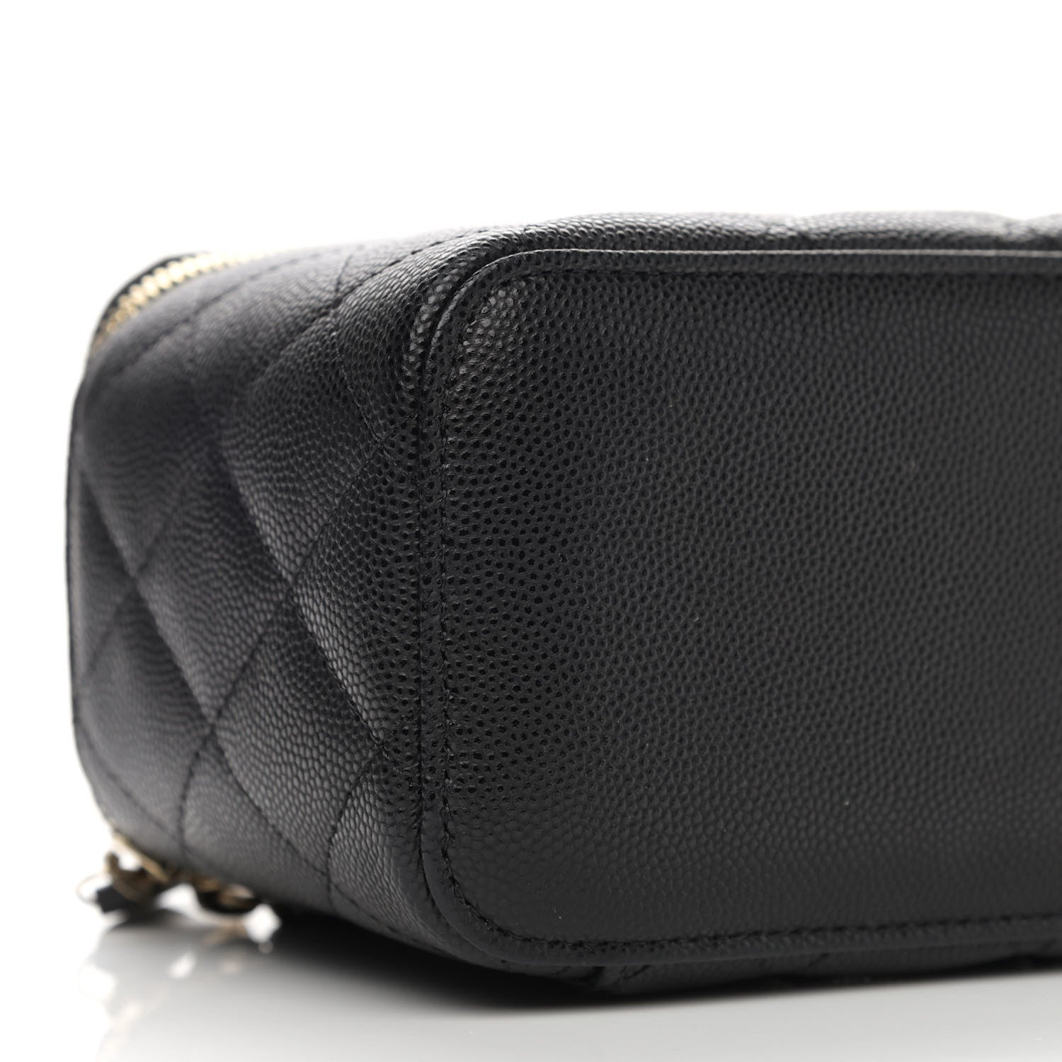 Chanel Caviar Quilted Small Vanity Case With Chain Black 9 of 11
