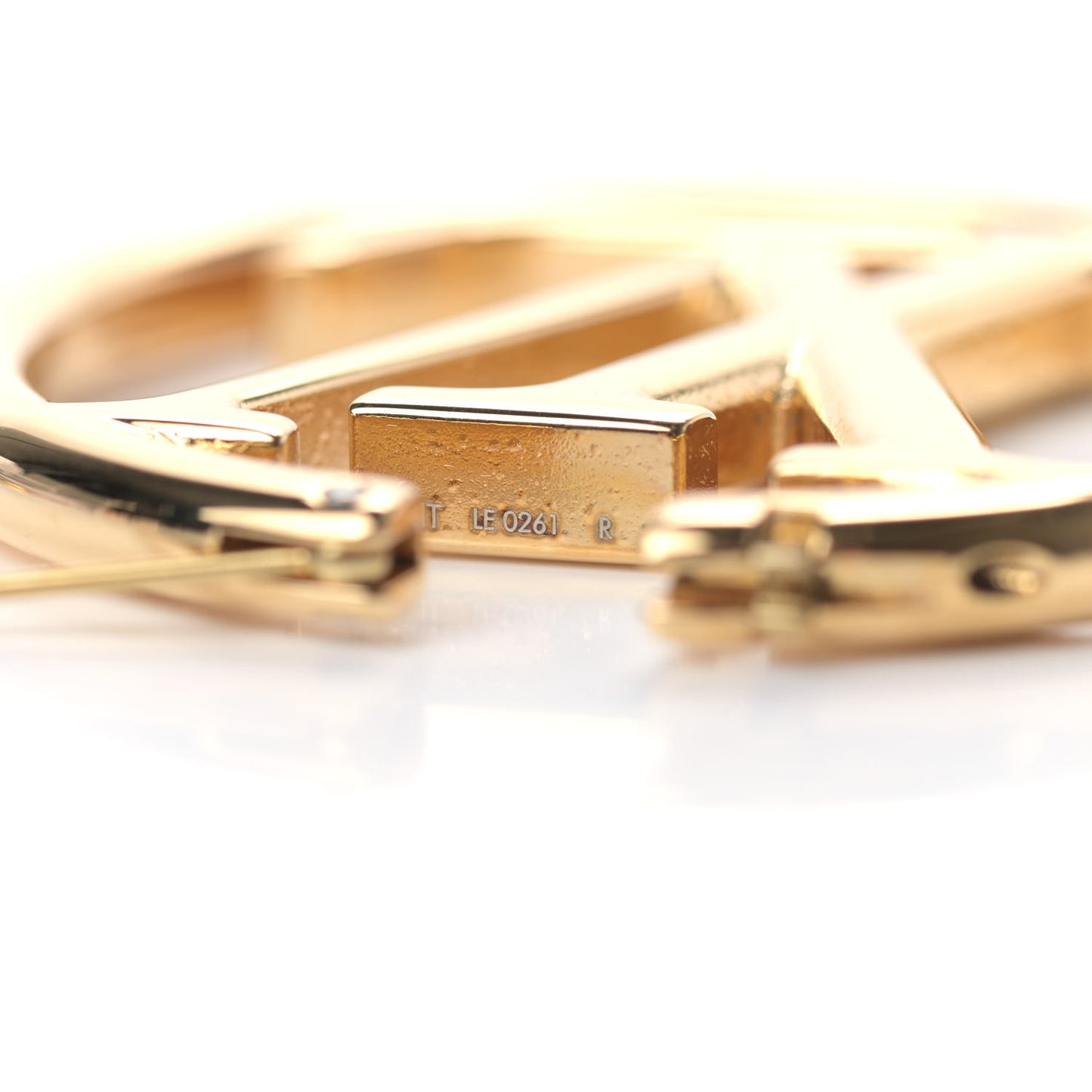 Metal Louise Hoop Earrings Gold
